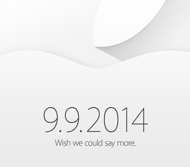 Zaproszenie Apple'a na konferencję 9 września 2014 roku