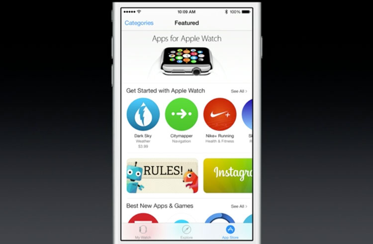 Apps for Apple Watch pod iOS 8.2