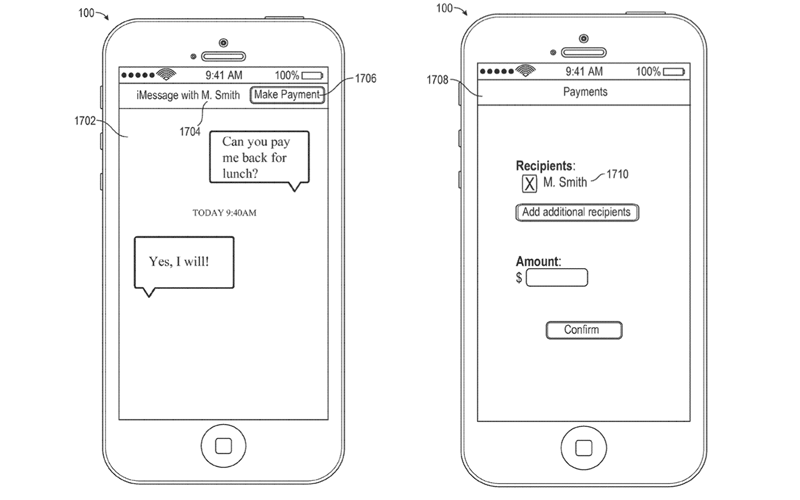 Płatności mobilne Apple przez wiadomość tekstową iMessage.