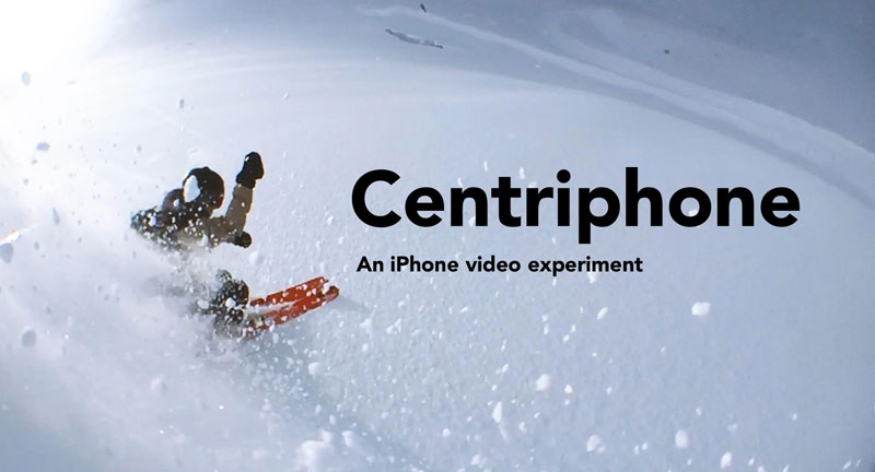 Centriphone by Nicolas Vuignier (iPhone 6 wideo)