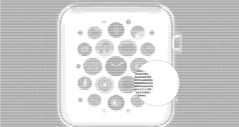 Facebook ASCII Art - przekształcenie zdjęcia (z dodanym rozszerzeniem .txt)