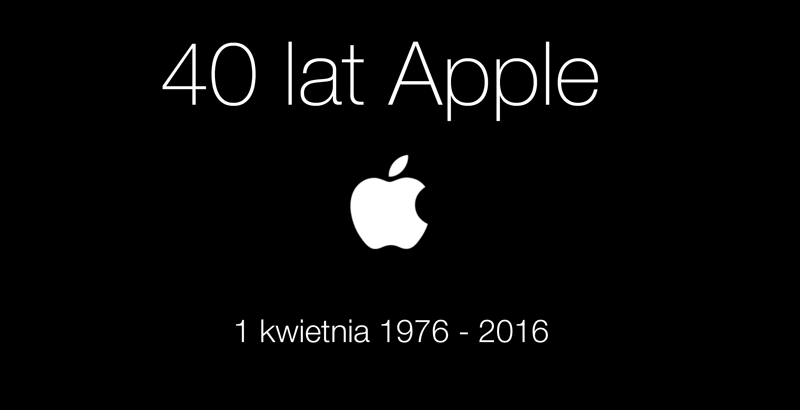 40 lat firmy Apple