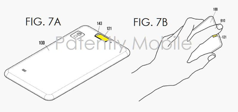 Skaner linii papilarnych na tylnej obudowie - patent Samsunga