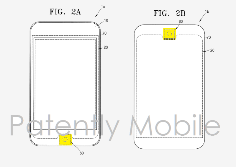 Przycisk Home ze skanerem linii papilarnych - patent Samsunga