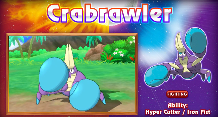 Crabrawler - pokemon z Pokemon Moon i Sun