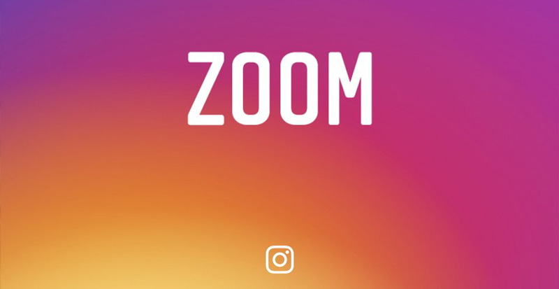 Instagram z funkcją zoom