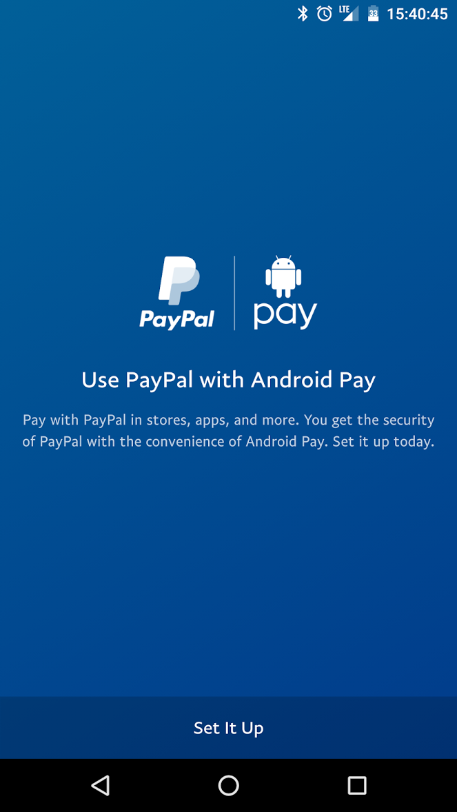 PayPal w aplikacji Android Pay