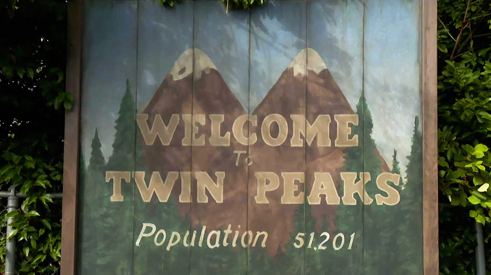 Tablica „Welcome to Twin Peaks - Population 51,201”
