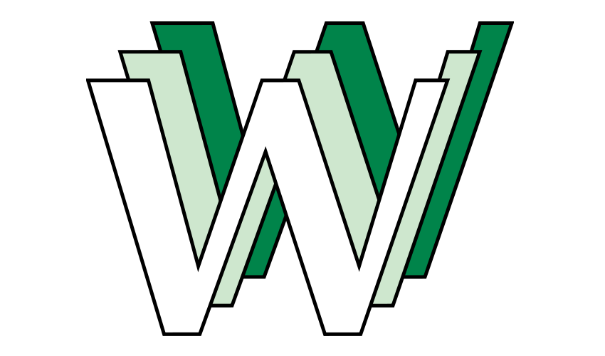 Historyczne logo sieci WWW (autor Robert Cailliau)