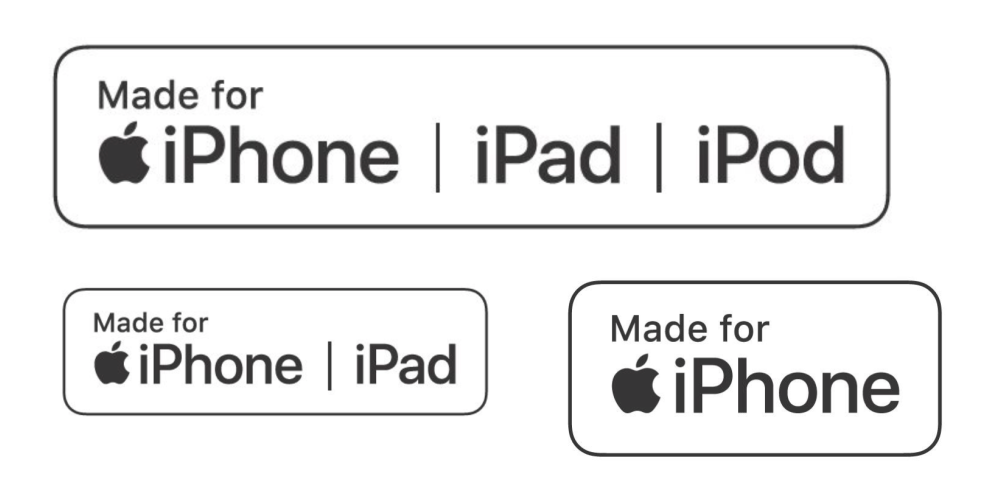 Made for iPhone, iPad, iPod (nowe logo) - MFi