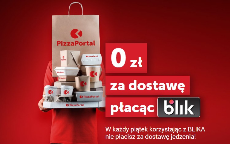 Bezpłatna dostawa na PizzaPortal.pl przy płatności BLIKIEM