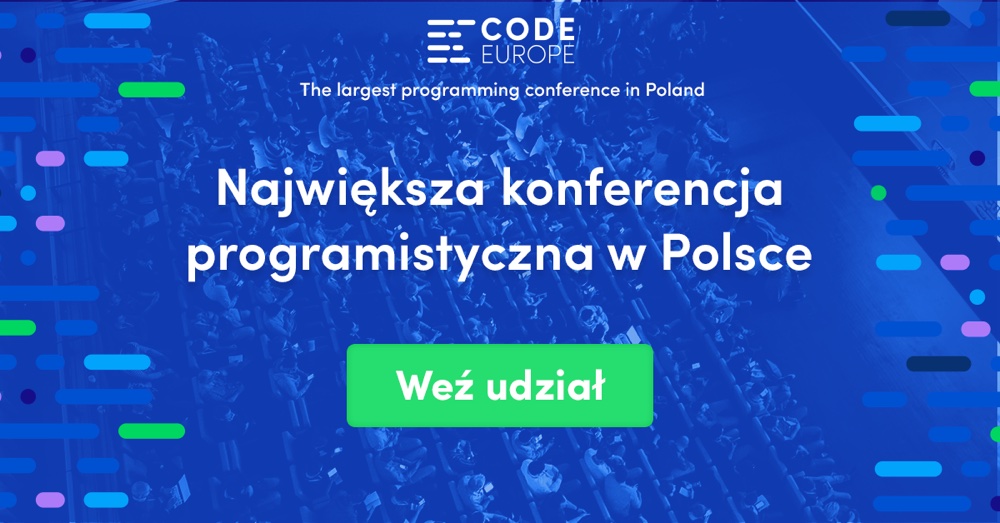 Code Europe (konferencja programistyczna) - banner