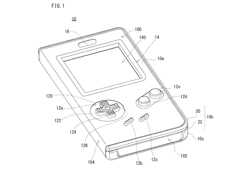 Patent obudowy zamieniającej smartfona w Game Boya (fot. Nintendo)