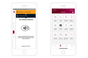 Apple Pay i Google Pay w aplikacji mobilnej Alior Banku.