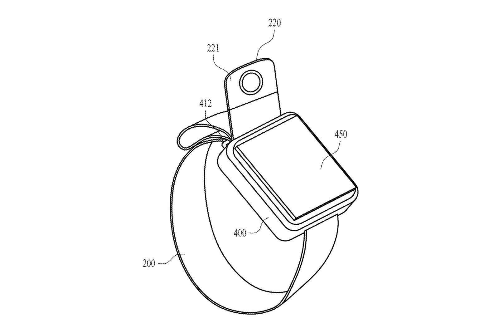 Apple Watch z kamerą w pasku (patent)