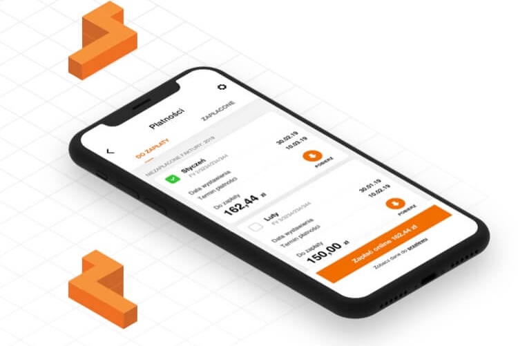 Ekran szybkich płatności w aplikacji mobilnej „Mój Orange 5.0”
