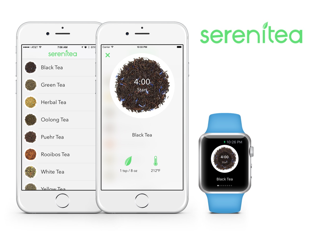 Aplikacja mobilna Serenitea dla parzących herbatę