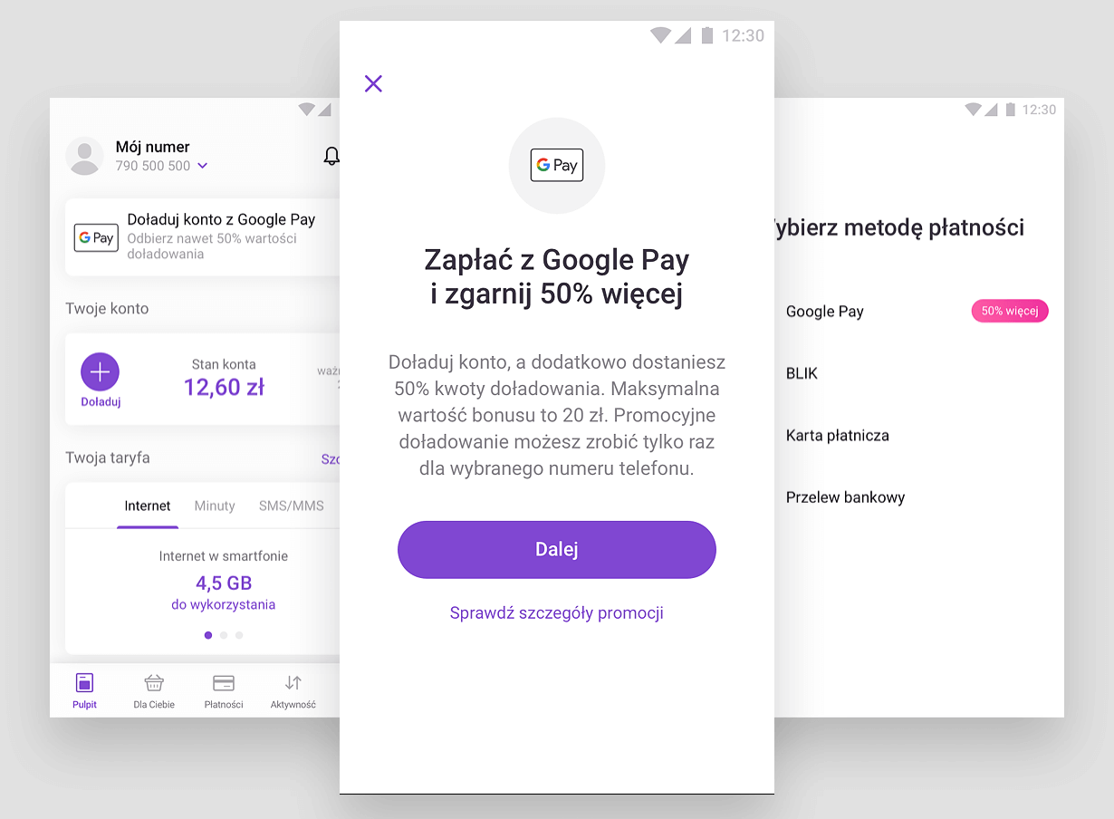 Promocja doładowań w aplikacji Play24 z Google Pay!