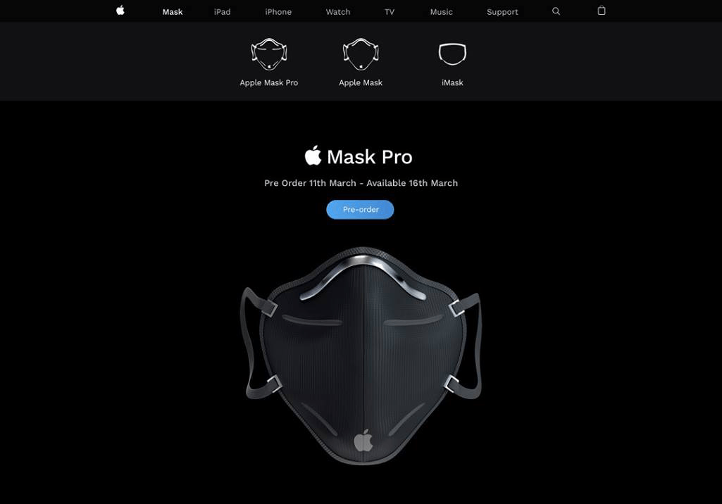 Apple Mask Pro (czarna wersja)