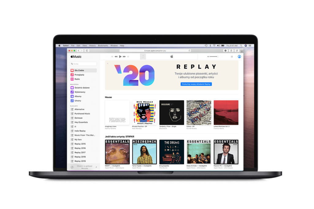 Apple Music działa już oficjalnie w przeglądarce internetowej.