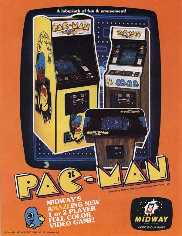 Automaty - oryginalna gra PAC-MAN z 1980 roku