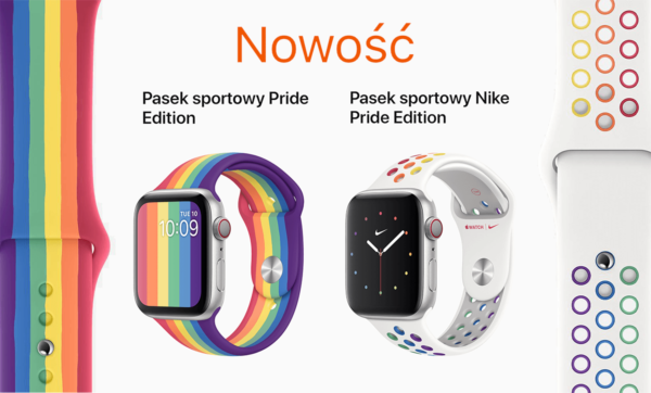 Pasek sportowy Pride Edition 2020 do zegarków Apple Watch