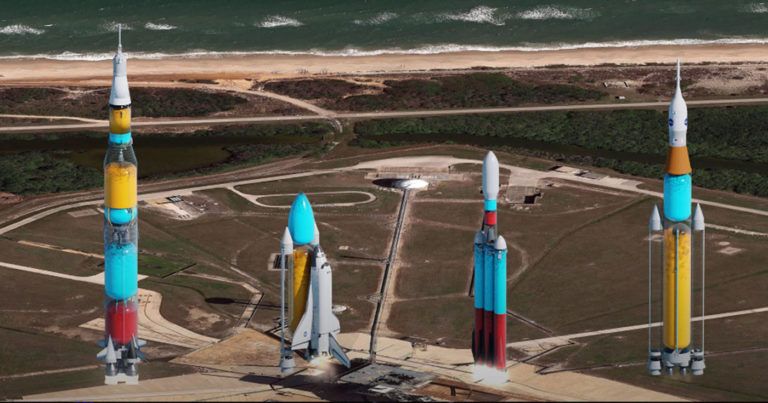 Jak wyglądałby start rakiet, gdyby były przezroczyste?