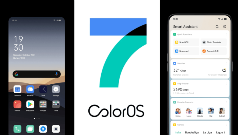 ColoroOS 7 oparty na systemie Android 10 (OPPO)