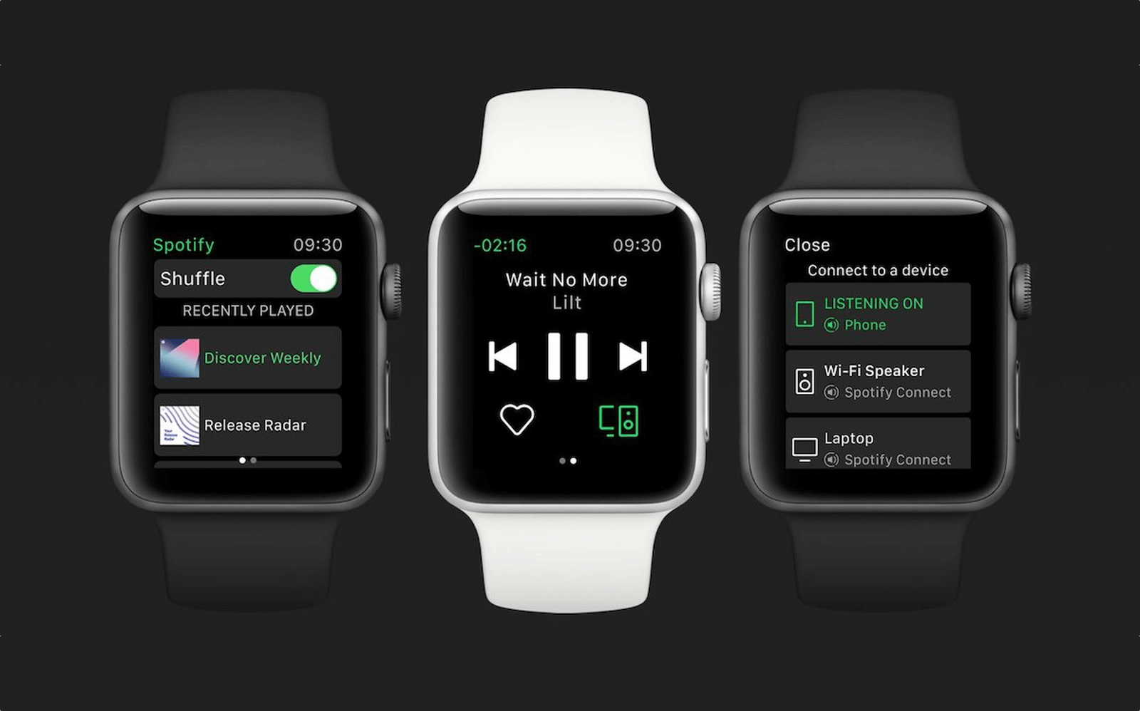 Aplikacja Spotify na Apple Watcha