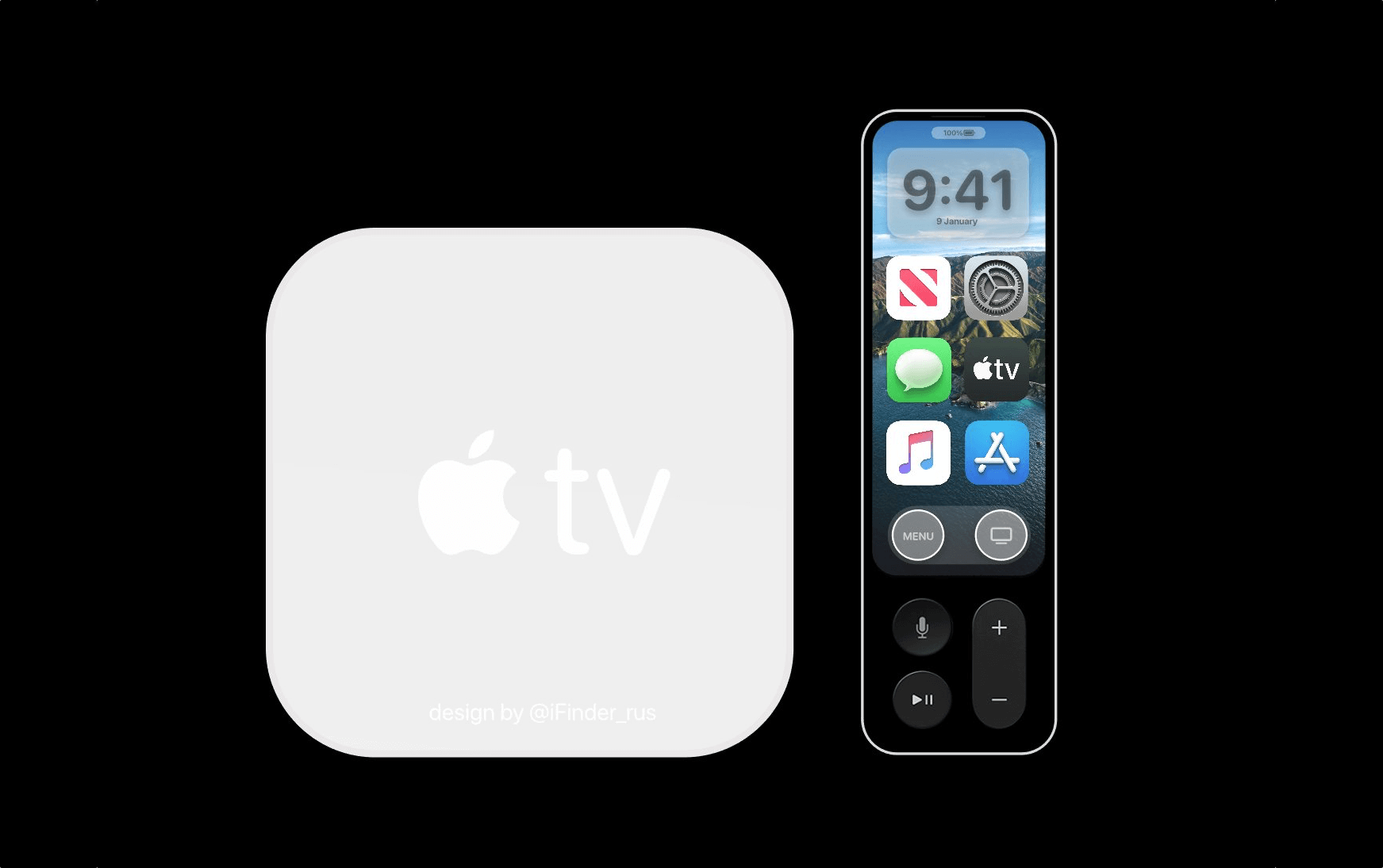 Apple TV 6. gen. (koncept) white