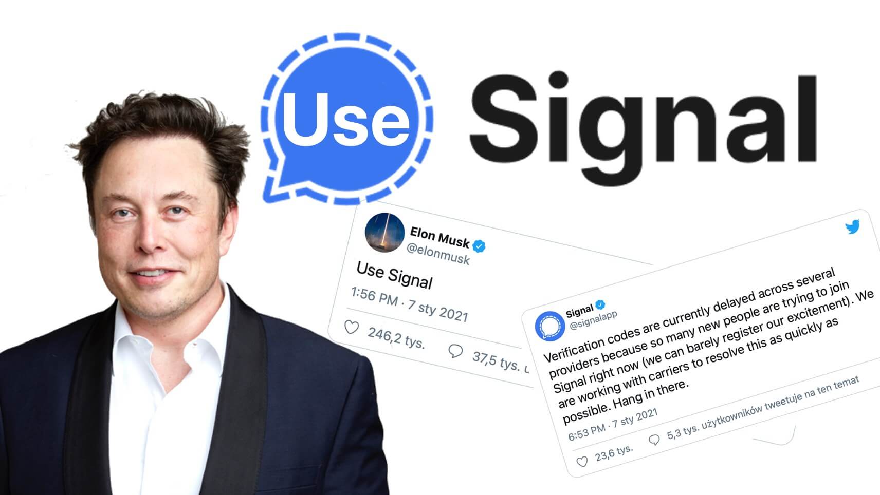 „Use Signal” - tweet Elona Muska