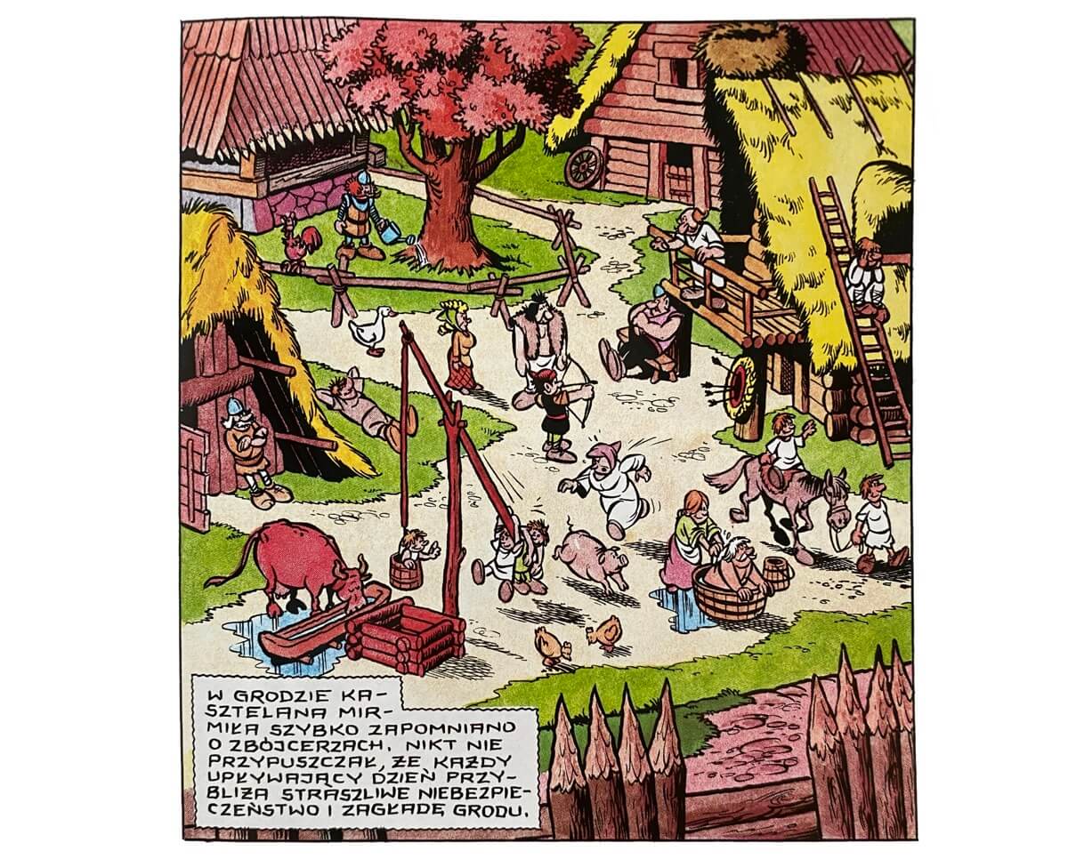 Fragment komiksu „Kajko i Kokosz – Na wczasach”