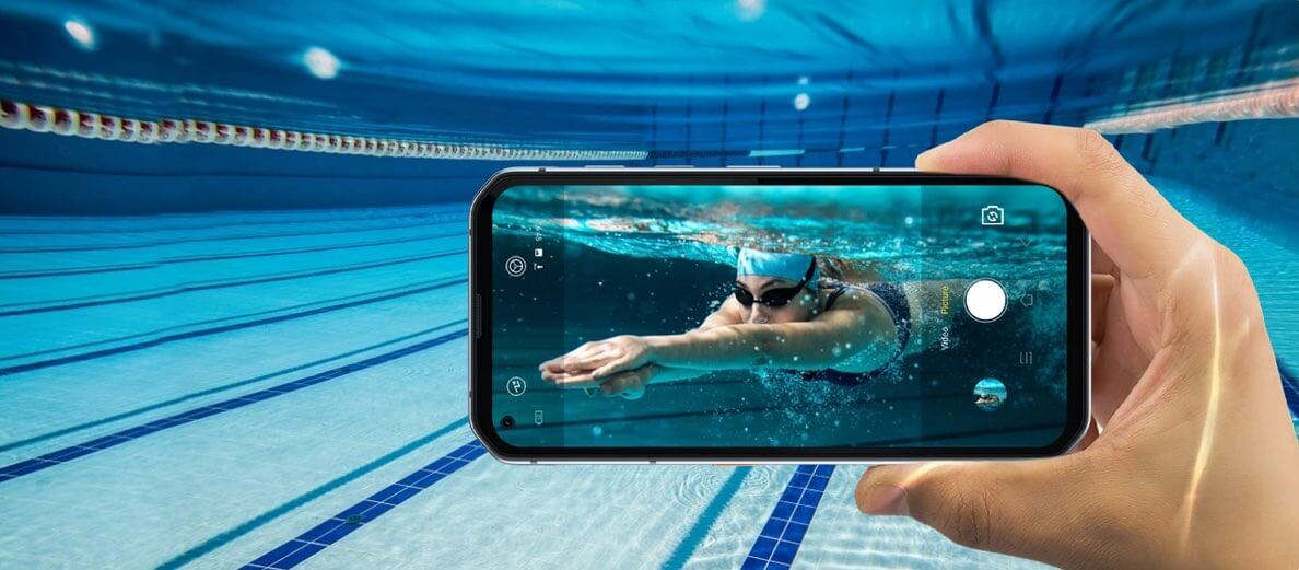 Smartfon BL6000 Pro w wodzie