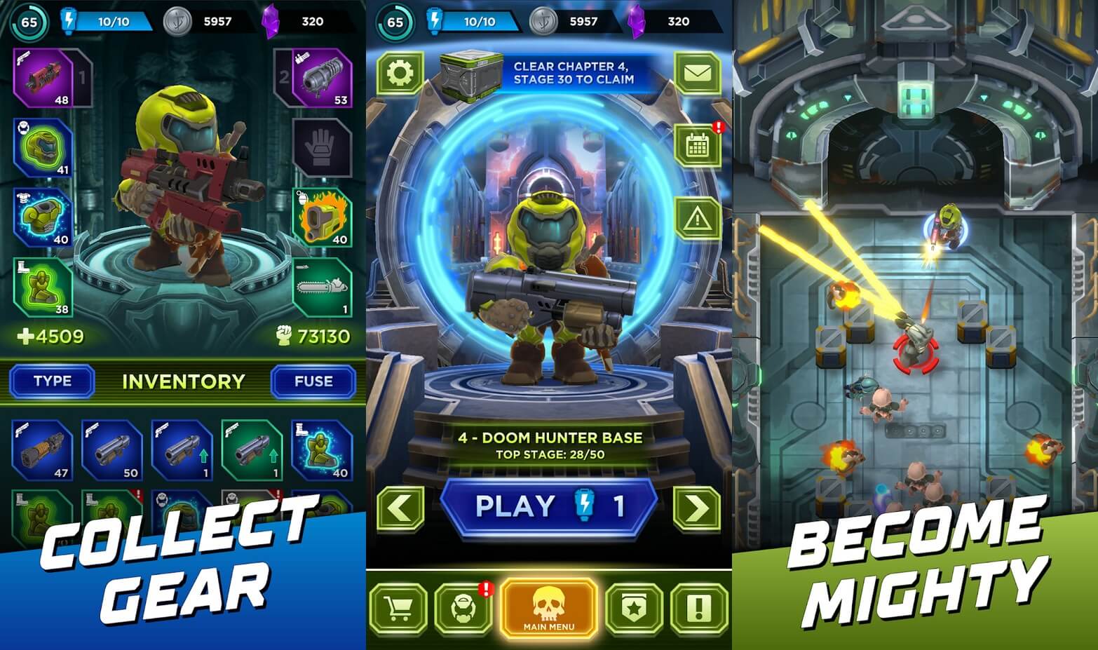 Zrzuty ekranu z gry „Mighty DOOM”