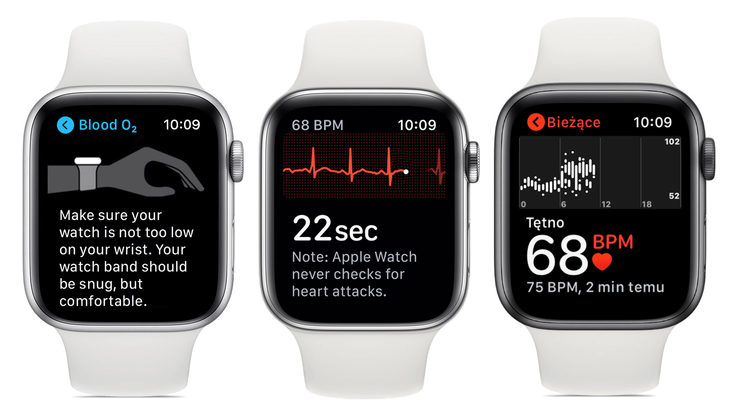 Pomiary zdrowotne na zegarku Apple Watch