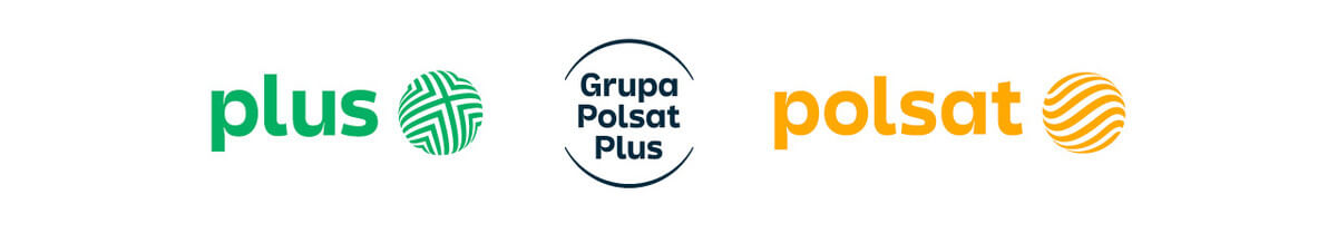 Nowe logotypy Plusa i Polsatu (2021 rok)