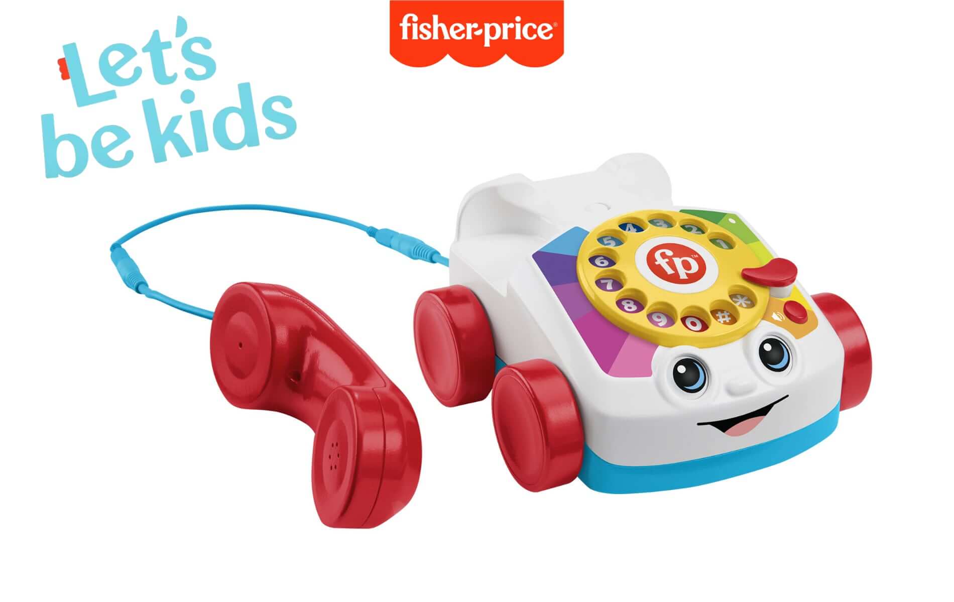 Zabawkowy telefon tarczowy Chatter od Fisher-Price, który wykonuje prawdziwe połączenia telefoniczne