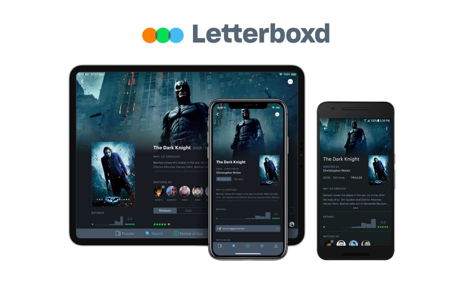 Aplikacja mobilna Letterboxd